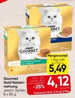 Spar Gourmet Gold Katzennahrung Angebot