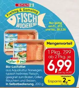 Spar Bio Lachsfilet Angebot