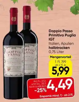 Spar Doppio Passo Primitivo Puglia IGT Angebot