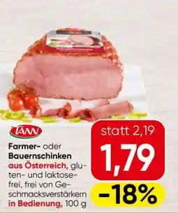 Spar Farmer- oder Bauernschinken Angebot