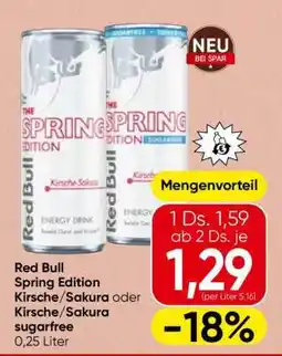 Spar Red Bull Spring Edition Angebot