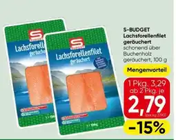 Spar S-BUDGET Lachsforellenfilet geräuchert Angebot