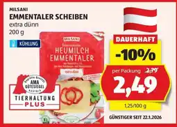 Hofer Milsani emmentaler scheiben Angebot