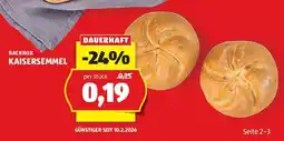 Hofer Backbox kaisersemmel Angebot