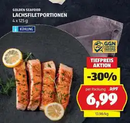 Hofer Golden seafood lachsfiletportionen Angebot