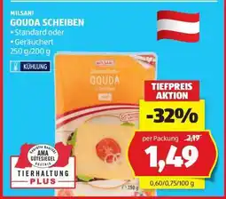 Hofer Milsani gouda scheiben Angebot