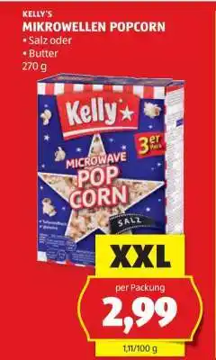 Hofer Kelly's Mikrowellen Popcorn Angebot