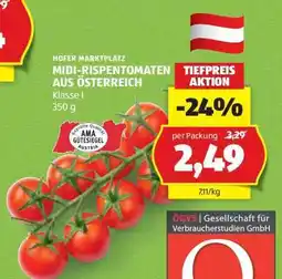 Hofer Midi rispentomaten aus österreich Angebot