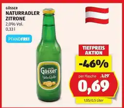 Hofer Gösser Naturradler Zitrone Angebot