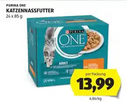 Hofer PURINA ONE KATZENNASSFUTTER Angebot