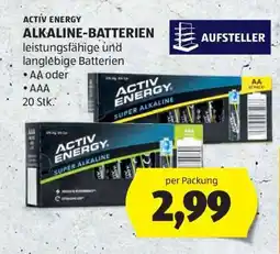 Hofer ACTIV ENERGY ALKALINE-BATTERIEN Angebot