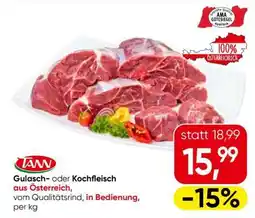 Eurospar Gulasch- oder Kochfleisch Angebot