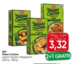 Eurospar Iglo Green Cuisine Angebot