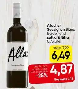 Eurospar Allacher Sauvignon Blanc Angebot