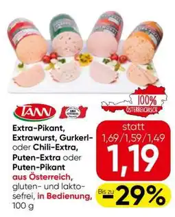 Eurospar Extra-Pikant, Extrawurst, Gurkerl- oder Chili-Extra, Puten-Extra oder Puten-Pikant Angebot