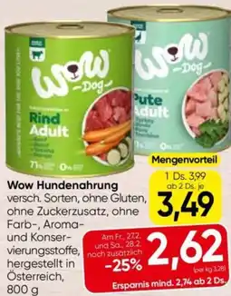 Interspar Wow Hundenahrung Angebot