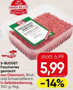 Interspar S-budget faschiertes gemischt Angebot