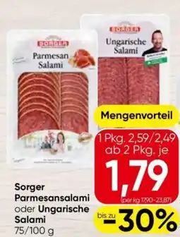 Interspar Parmesansalami oder Ungarische Salami Angebot