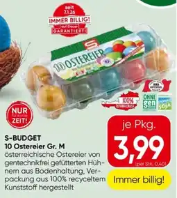 Interspar S-budget 10 ostereier gr. m Angebot