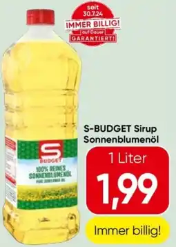 Interspar S-budget sirup sonnenblumenöl Angebot
