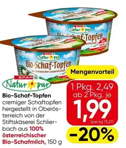 Eurospar Bio schaf topfen Angebot