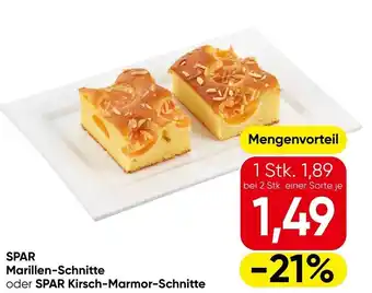 Spar marillen schnitte oder spar kirsch marmor schnitte
