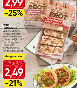 Eurospar Spar hüttenbrot Angebot