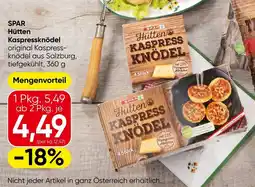 Eurospar Spar hütten kaspressknödel Angebot