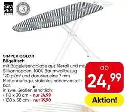 Eurospar Simpex color bügeltisch Angebot