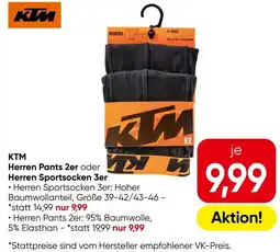 Eurospar KTM Herren Pants 2er oder Herren Sportsocken Angebot