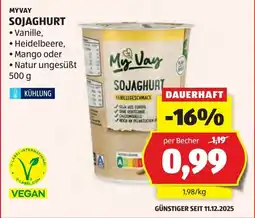 Hofer MYVAY SOJAGHURT Angebot