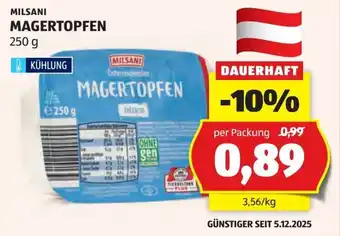 Hofer Milsani magertopfen Angebot