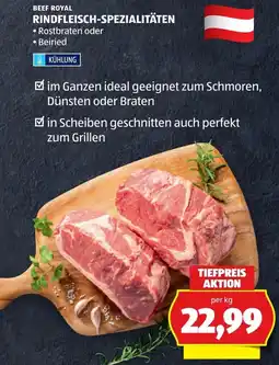 Hofer Rindfleisch spezialitäten Angebot