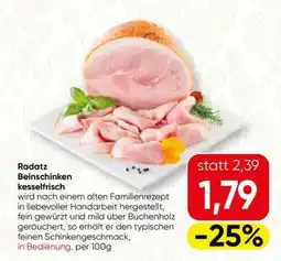 Spar Radatz Beinschinken kesselfrisch Angebot