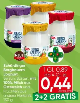 Spar Schärdinger Bergbauern Joghurt Angebot