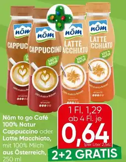 Spar Nöm to go Café 100% Natur Cappuccino oder Latte Macchiato, Angebot