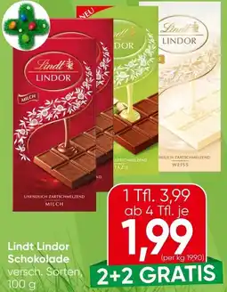 Spar Lindt Lindor Schokolade Angebot