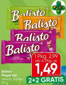 Spar Balisto Riegel 6er Angebot