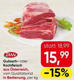 Spar Gulasch- oder Kochfleisch Angebot