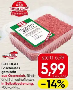 Spar S-BUDGET Faschiertes gemischt Angebot