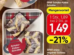 Spar SPAR Schoko-Kokos Schnitte Angebot