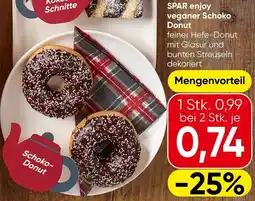 Spar SPAR enjoy veganer Schoko Donut Angebot