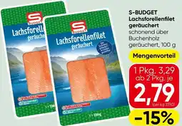 Spar S-BUDGET Lachsforellenfilet geräuchert Angebot