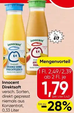 Spar Innocent Direktsaft Angebot