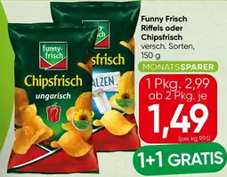 Spar Funny Frisch Riffels oder Chipsfrisch Angebot