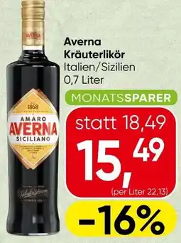 Spar Averna Kräuterlikör Angebot