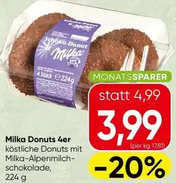 Spar Milka Donuts 4er Angebot