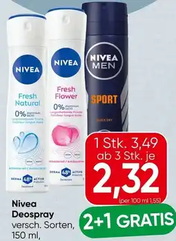 Spar Nivea Deospray Angebot