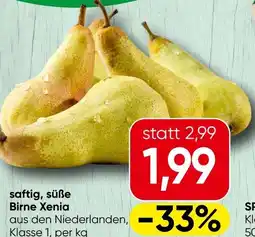 Spar saftig, süße Birne Xenia Angebot
