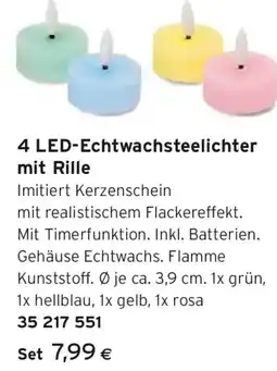Tchibo Eduscho 4 led echtwachsteelichter Angebot